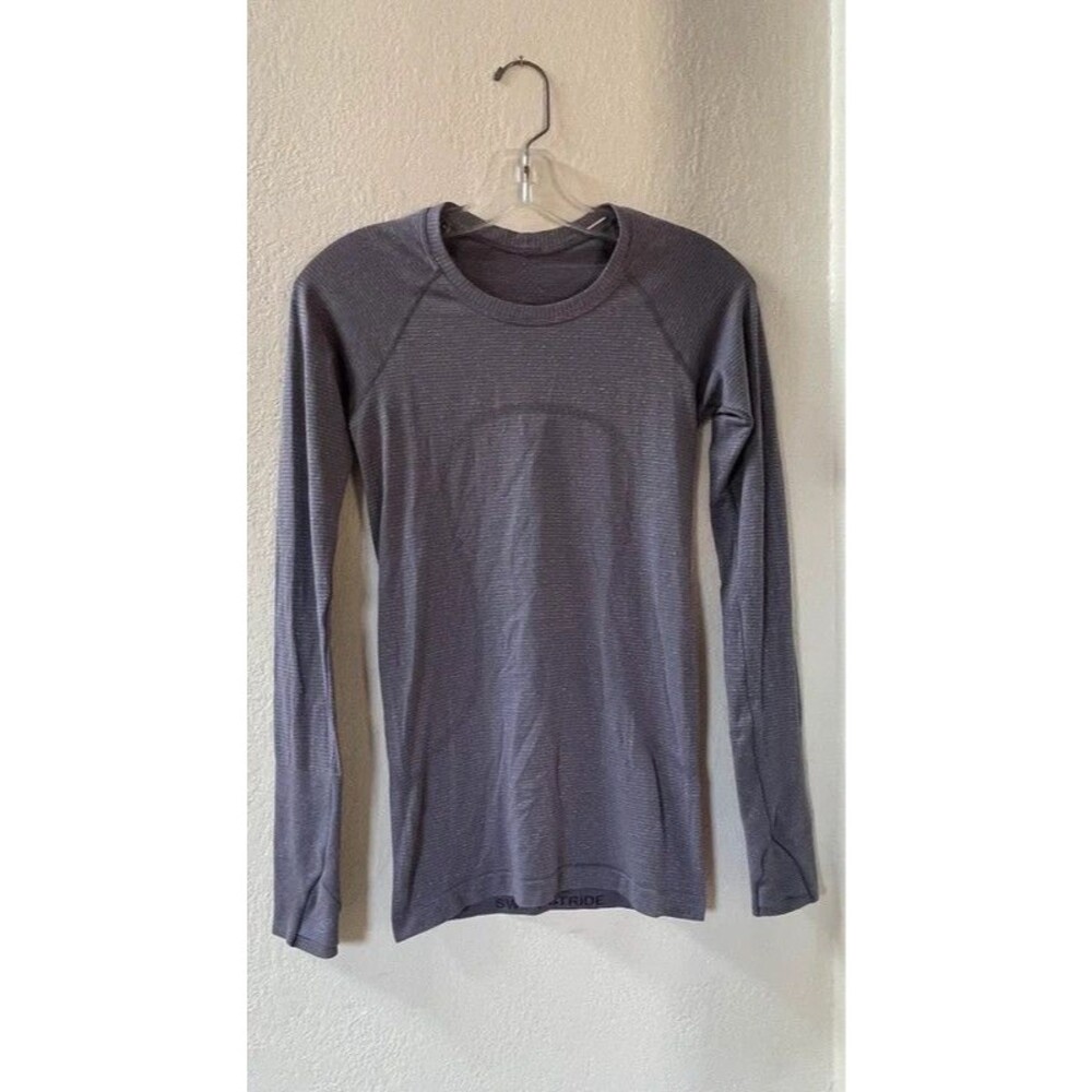 lululemon swiftly tech long sleeve crew sparkle in excellent condition